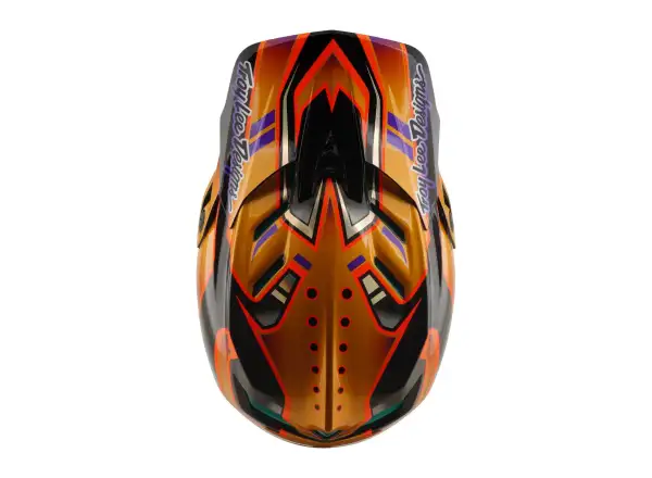 Troy Lee Designs D4 Carbon MIPS Helm Crest Gold