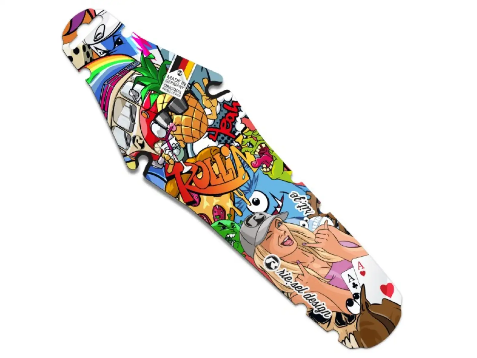 Rie:sel Design Rit:ze Schutzblech Stickerbomb Blickfang