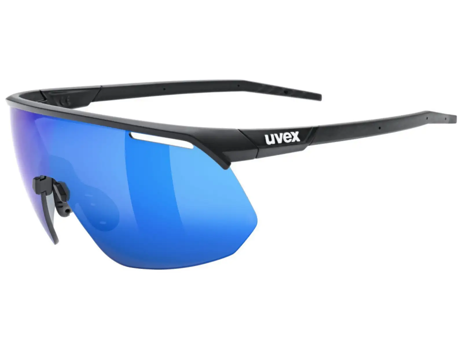 Die Uvex Pace One Brille Black Matt/Mirror Blue