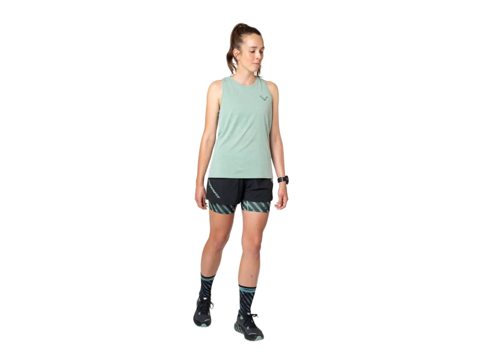 Dynafit Trail 2v1 Damen-Laufshorts Black Out