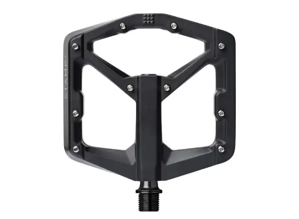 Crankbrothers Stamp 3 Große Plattformpedale Schwarz Magnesium