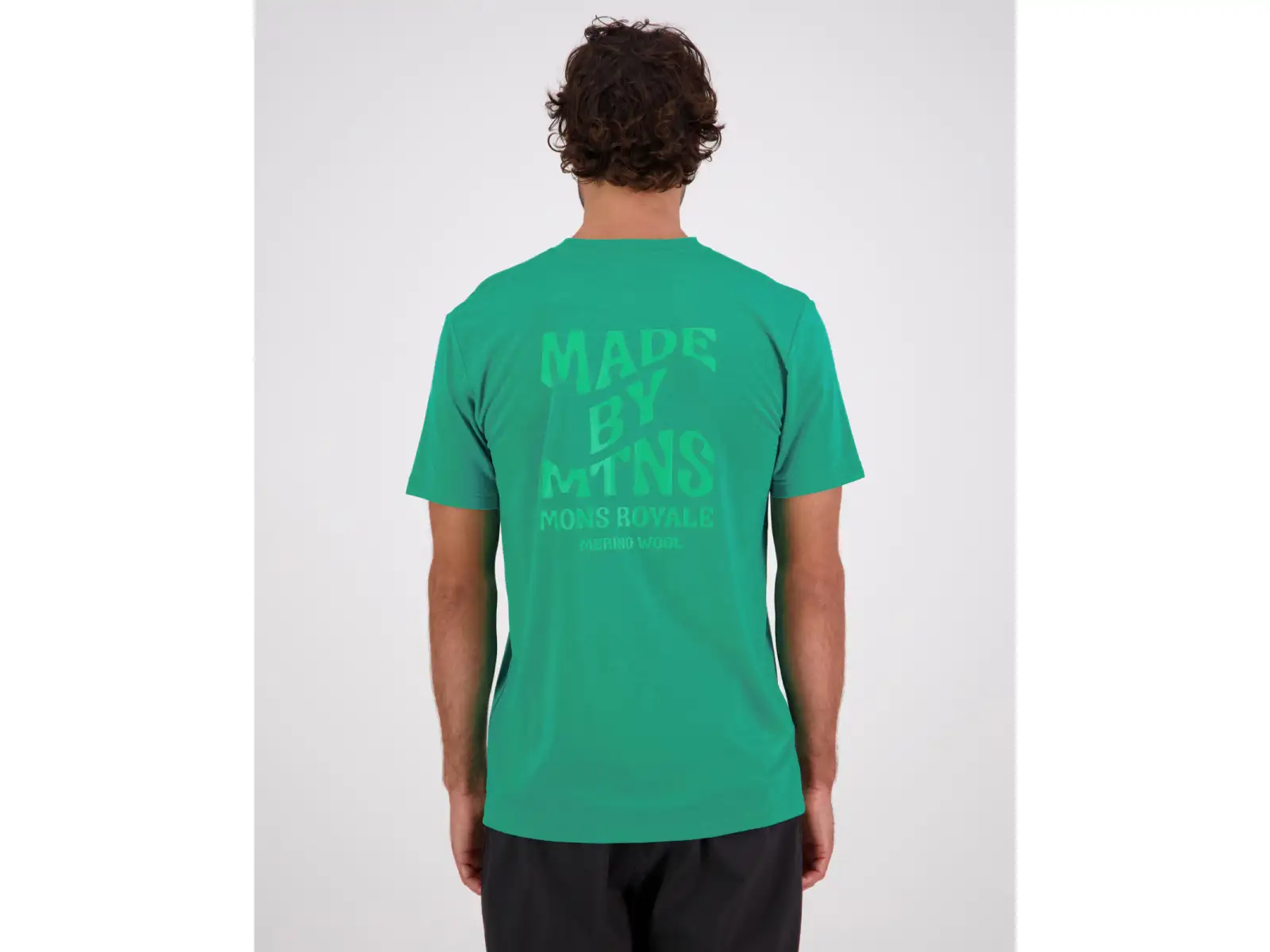 Mons Royale Icon Herren-T-Shirt mit kurzen Ärmeln Pop Green