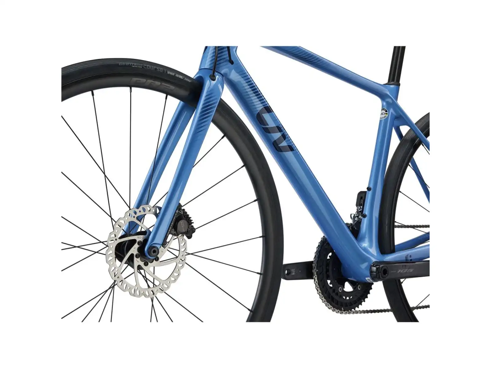 Liv Langma Advanced 1 Disc Rennrad Estoril Blau