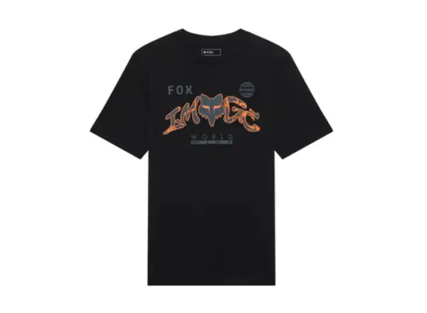 Fox Yth Image Print Kinder T-Shirt Kurzarm Ultra Black