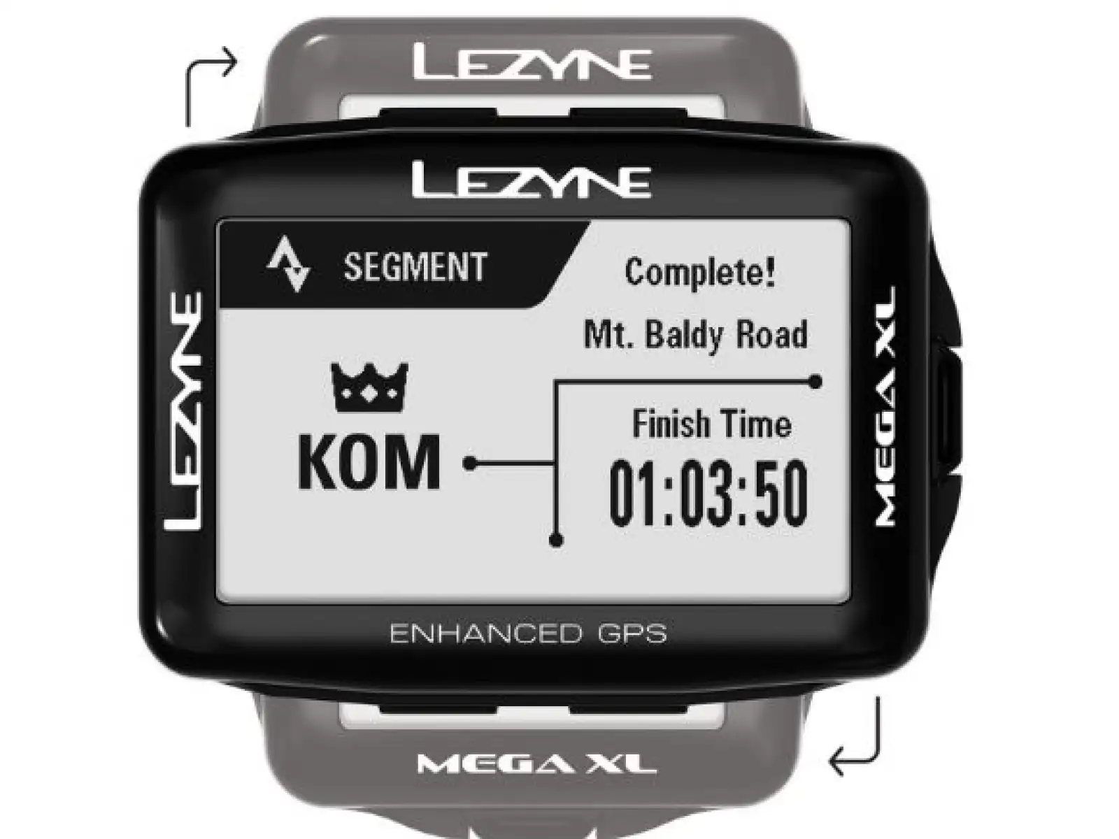 Lezyne Mega XL GPS Navigation in Schwarz.