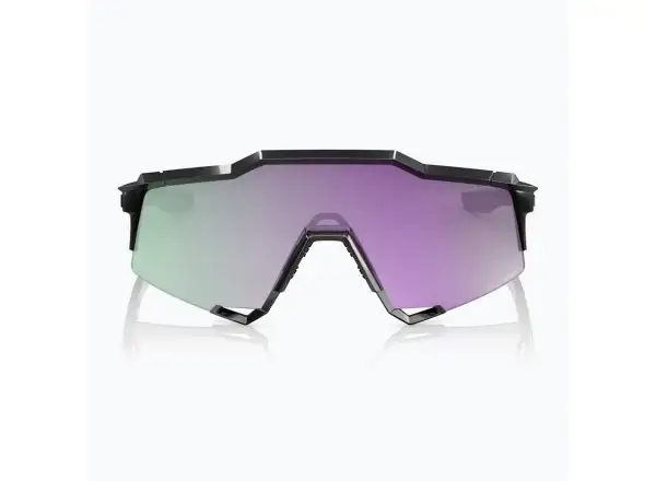 100% Speedcraft Sonnenbrille – Polished Black mit HiPER Polarized Lavender Mirror