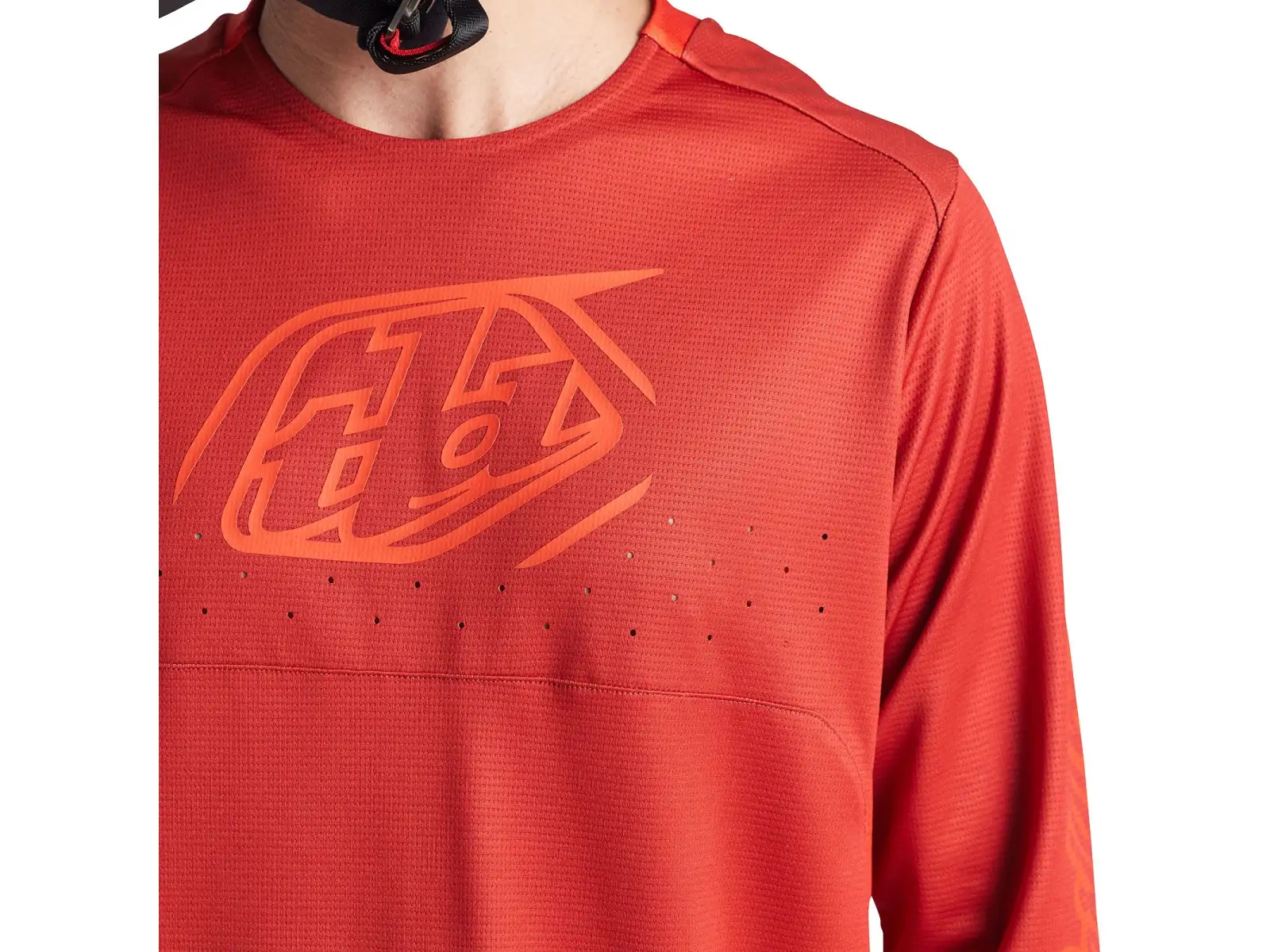 Troy Lee Designs Sprint Icon Herren Langarmshirt Fire Orange