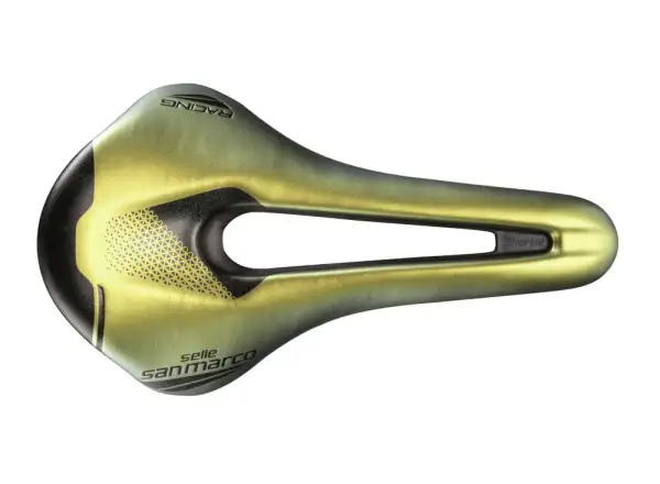 Selle San Marco Shortfit 2.0 Open-Fit Racing Narrow Sattel Iridescent Gold