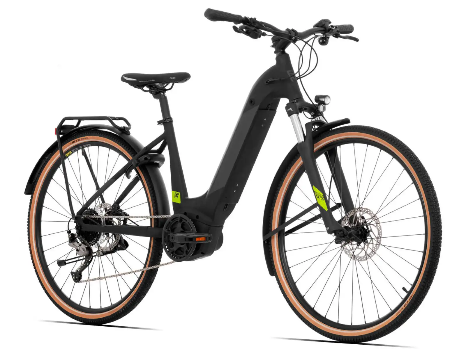 Rock Machine Crossride e500 B Touring Trekking E-Bike Matt Schwarz/Grau
