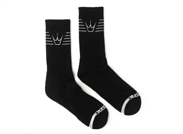 Peatys Streifensocken Schwarz