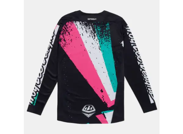 Troy Lee Designs Sprint Full Pull Herren Trikot Langarm Black