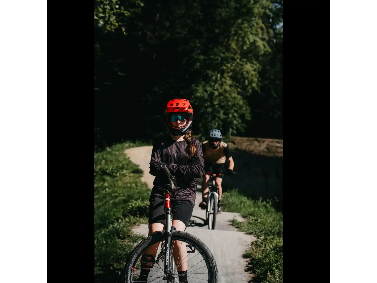 Force MTB Rules Herren Trikot langer Ärmel schwarz/grau