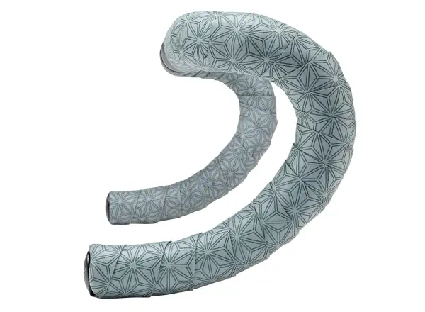 Supacaz Super Sticky Kush Classic Lenkerband Gun Metal mit Ano Black Plugs