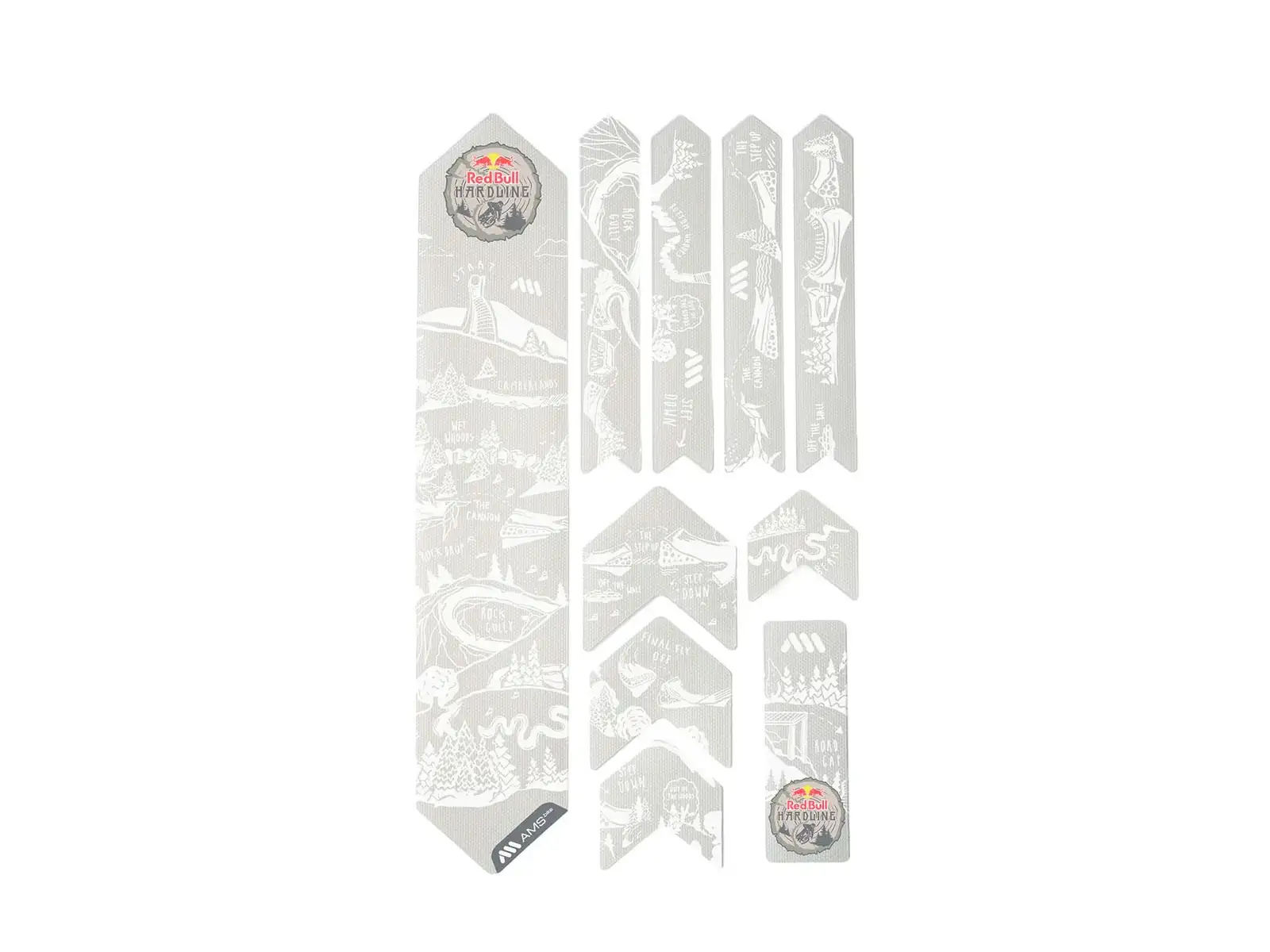 AMS Frame Guard Extra Rahmen-Schutzaufkleber RedBull/Hardline/White
