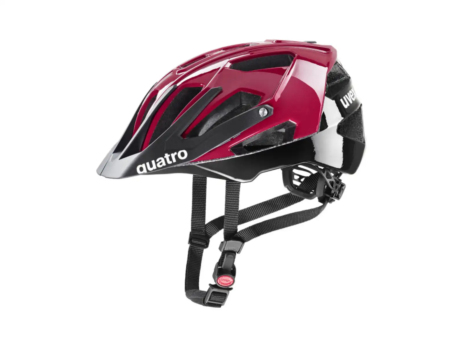 Uvex Quatro Helm Ruby Red/Black