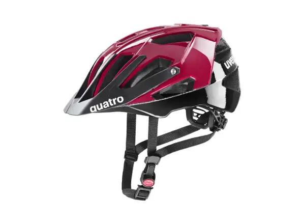 Uvex Quatro Helm Ruby Red/Black
