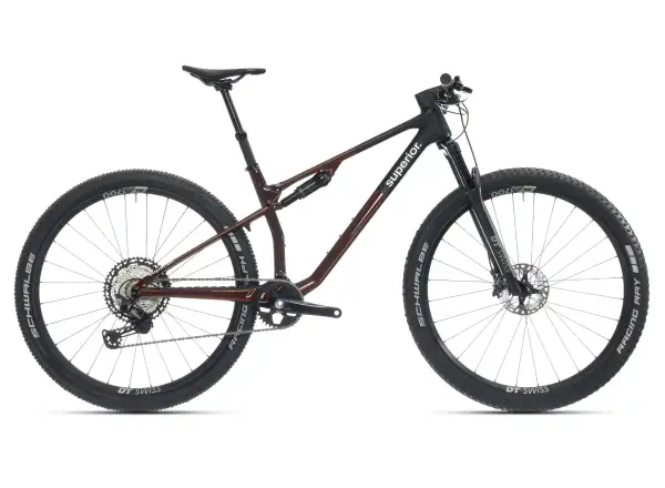Superior XF 9.5 Team Mountainbike in Gloss Rot Carbon/Schwarz