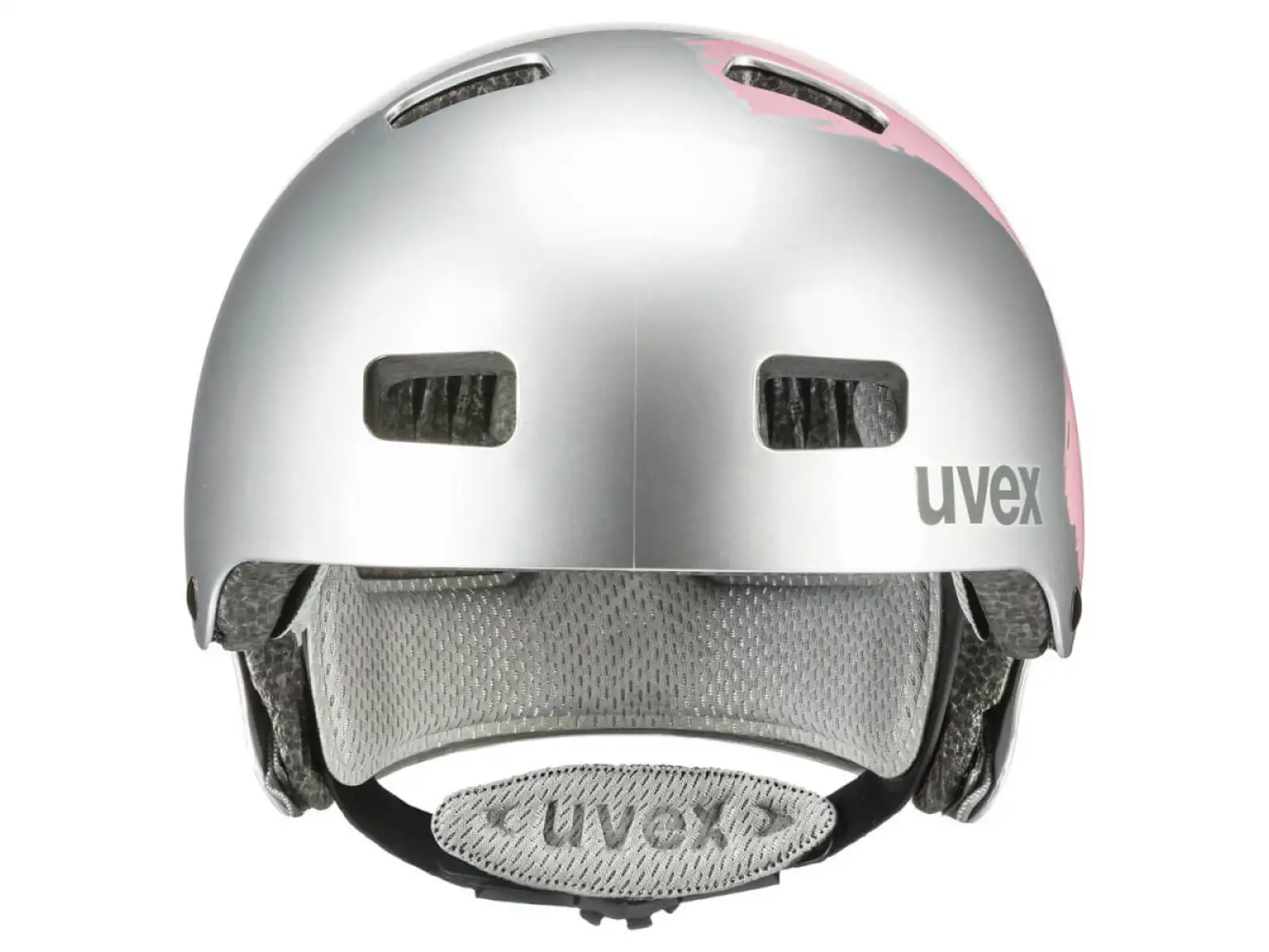Fahrradhelm Uvex Kid 3 Silber/Rosé