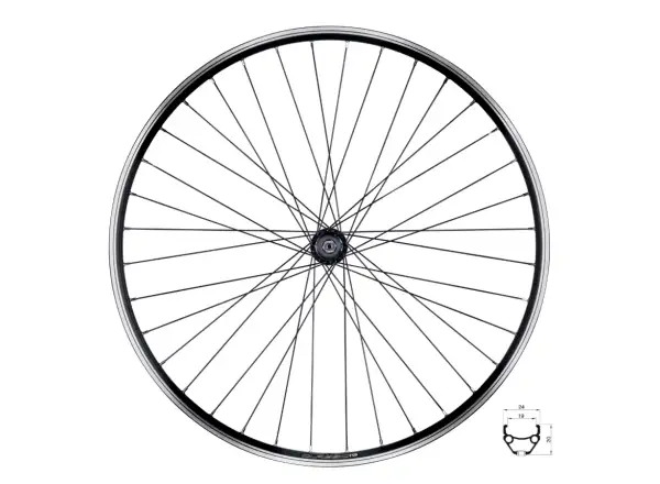 Force Classic 559x19 hinteres eingespeichtes Rad F804321 36 Löcher