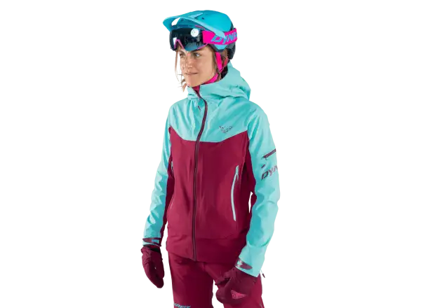 Dynafit Beast Hybrid Damenjacke Marineblau/Rübenrot