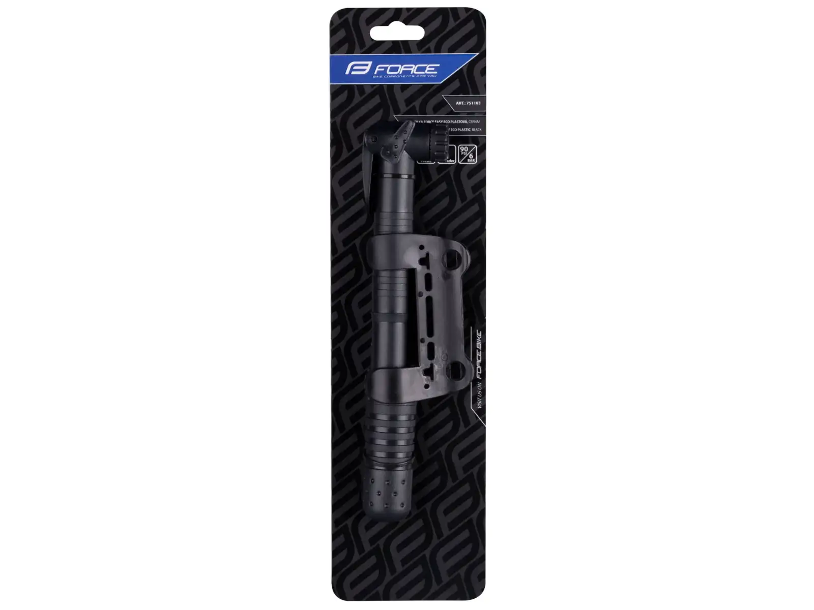 Force Easy Eco Plastikhusten in Schwarz.