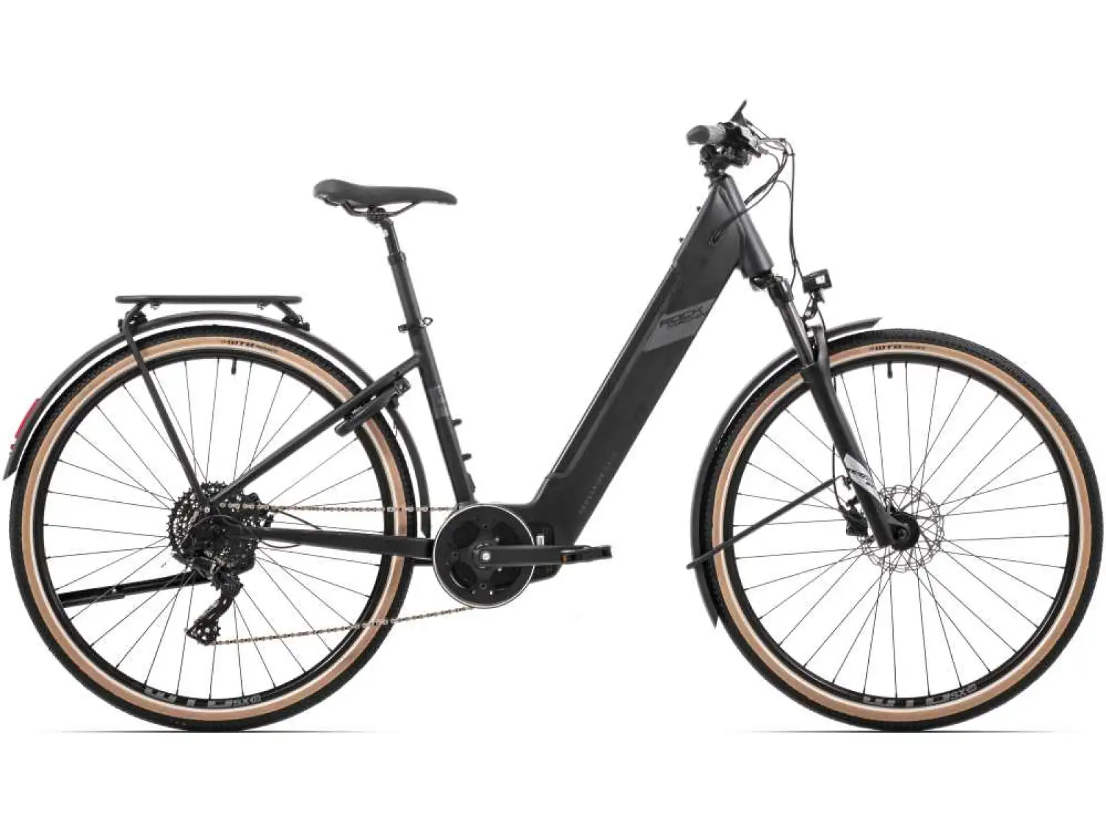 Rock Machine Crossride e450 Cross E-Bike Matte Black/Grey.
