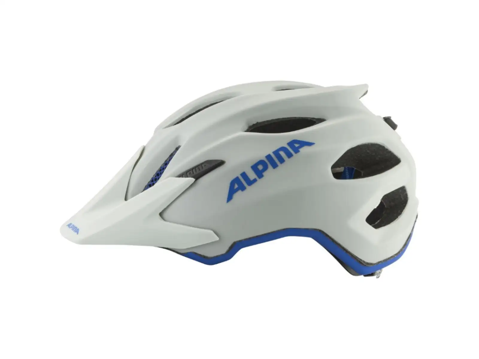 Alpina Carapax JR. Fahrradhelm  Smoke/Grey Blue Matt