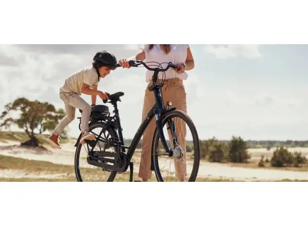 Kinderfahrradsitz Urban Iki Bincho Schwarz/Kurumi Braun