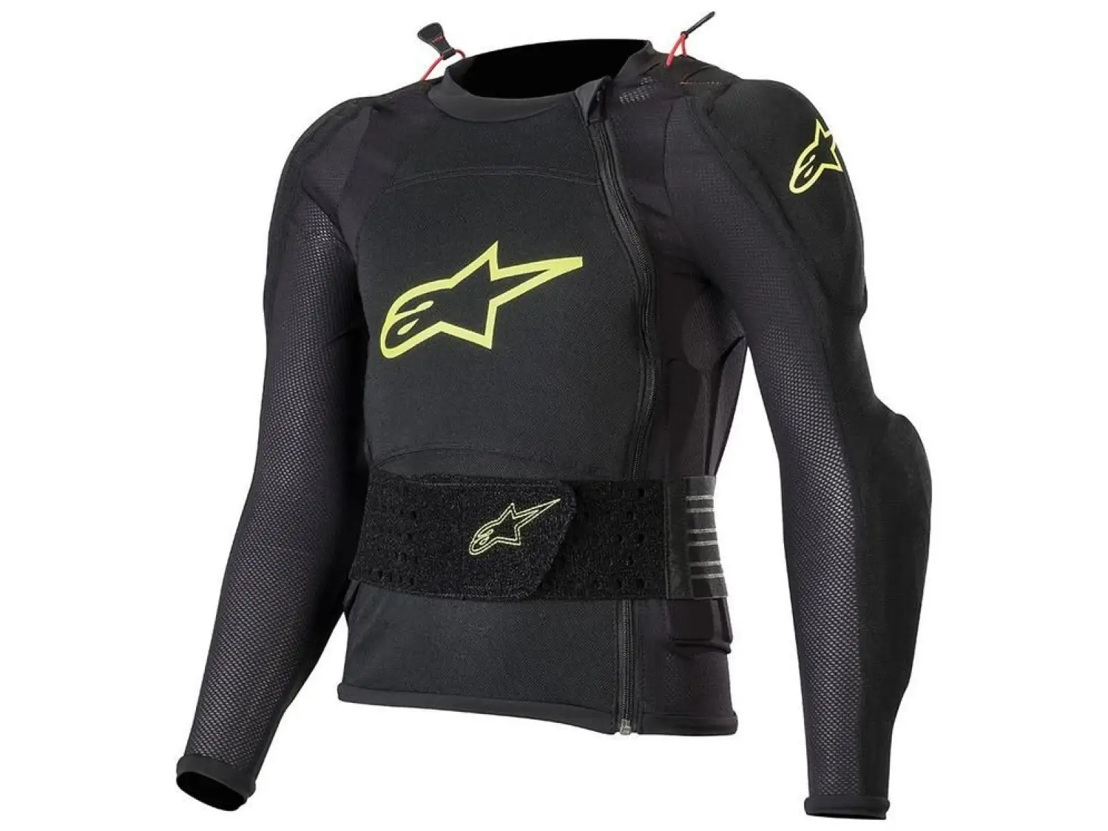 Alpinestars Bionic Plus Kinderweste langarm Schwarz/Gelb Fluoreszierend