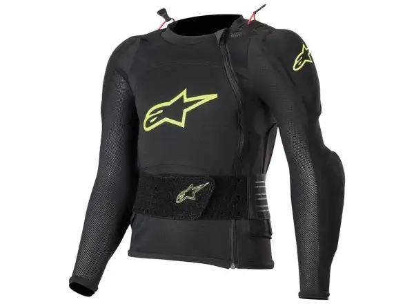 Alpinestars Bionic Plus Kinderweste langarm Schwarz/Gelb Fluoreszierend