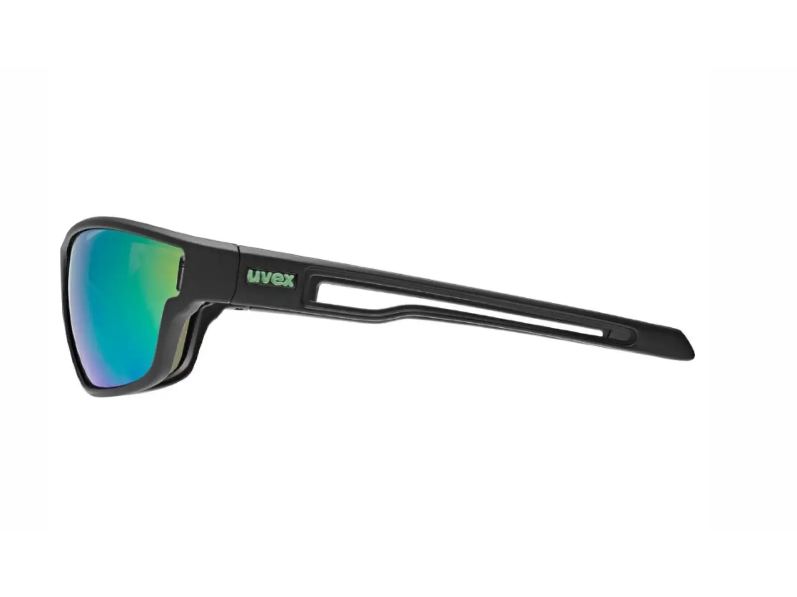 Uvex Sportstyle 806 Brille Black Matt/Mirror Green