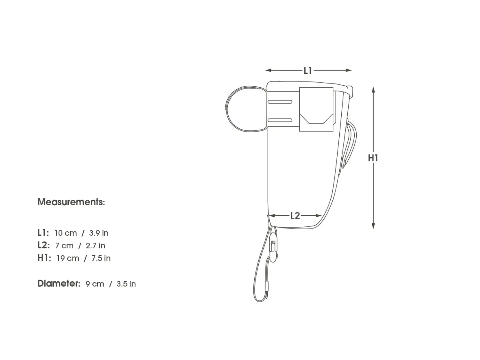 Apidura Backcountry Food Pouch Lenkertasche 1,2 l