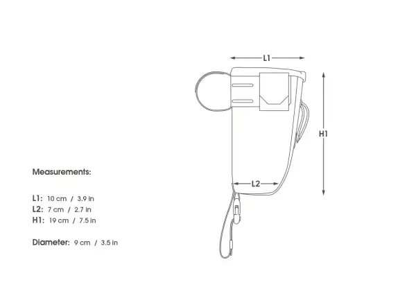 Apidura Backcountry Food Pouch Lenkertasche 1,2 l