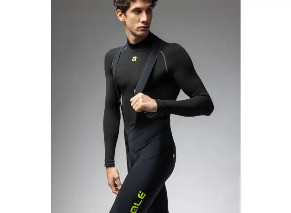 ALÉ Calzamaglia C/B Winter Herren Winter-Radhose black/fluo yellow