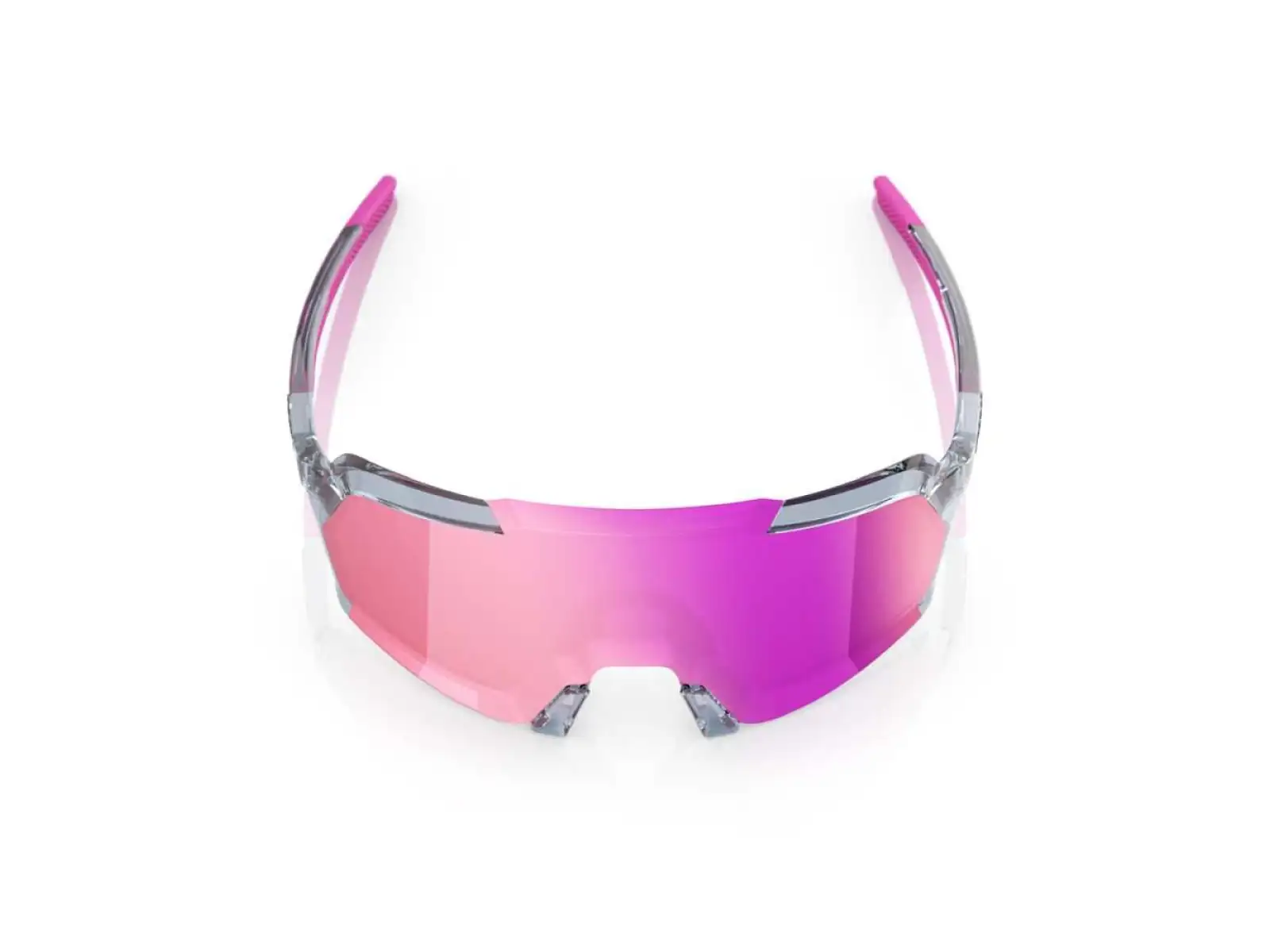 100% Korbin Brille Polished Translucent Grey/Purple Multilayer Mirror