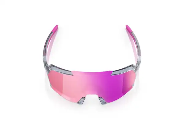 100% Korbin Brille Polished Translucent Grey/Purple Multilayer Mirror