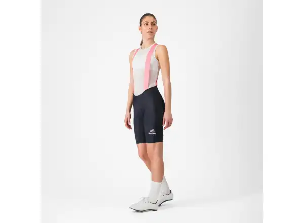 Castelli Giro Prima 2 Damen-Bibs mit Polster Nero/Rossa