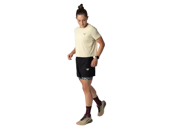 Dynafit Trail Damen Laufshirt kurze Ärmel Overcast
