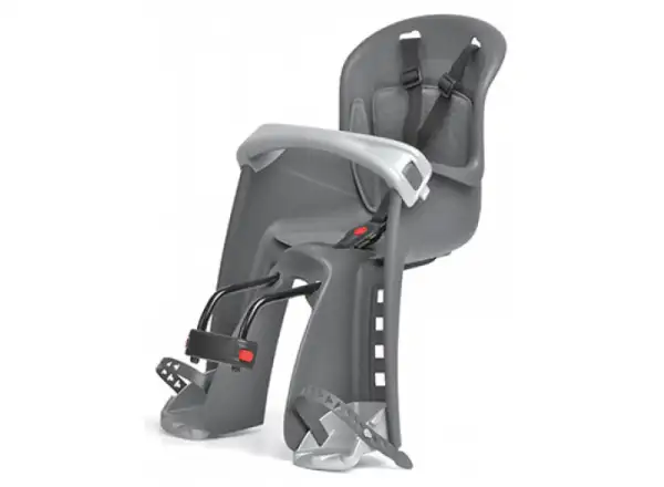 Polisport Bilby Junior Kindersitz vorne (Frontbefestigung) grau-silber