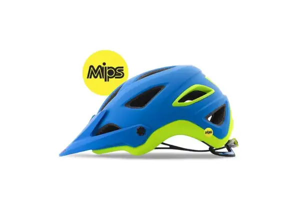 Giro Montaro MIPS Herren-MTB-Helm Mattblau/Limette