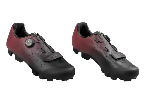 Force Victory MTB Herren-Fahrradschuhe schwarz/bordeaux