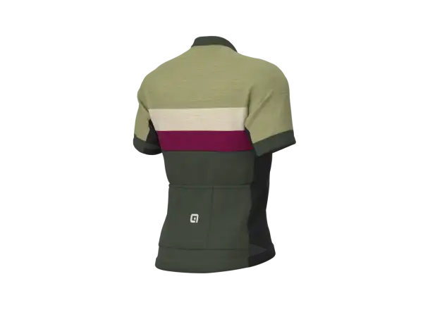 Ale Off Road Gravel Chaos Herren-Fahrradtrikot Kurzarm Grün