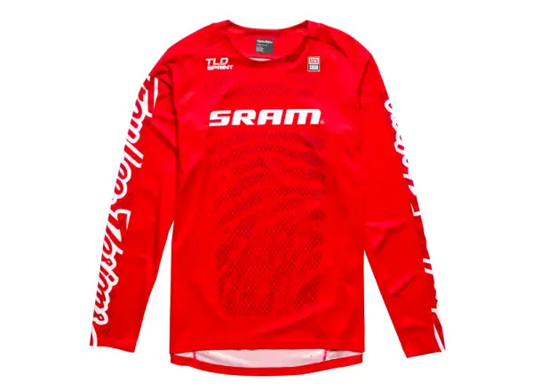 Troy Lee Designs Sprint Sram Shifted Herrentrikot langarm Fiery Red