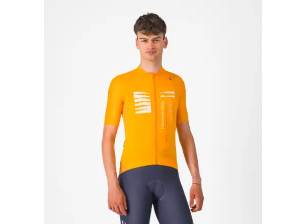 Castelli Espresso R-A/D Herren Trikot kurzarm Vivid Orange