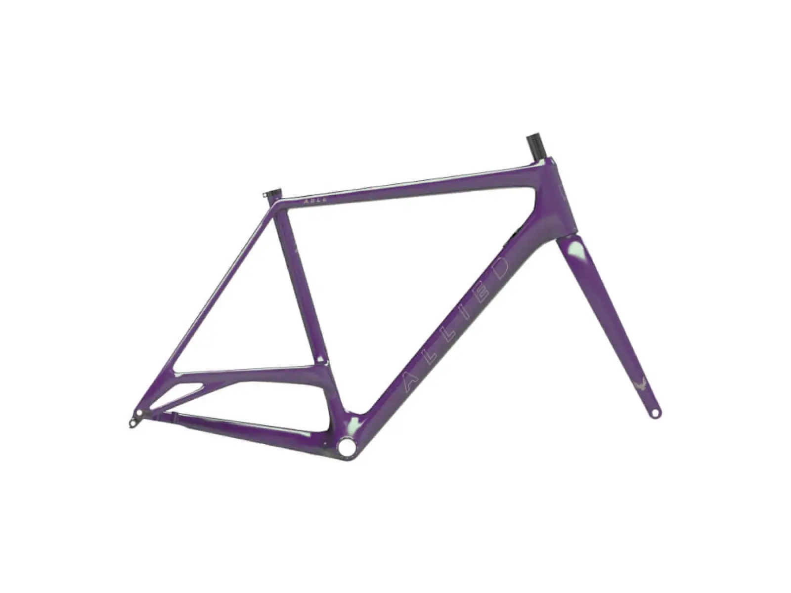 Allied Cycle Works Able Gravel-Rahmenset Harlequin Green to Purple
