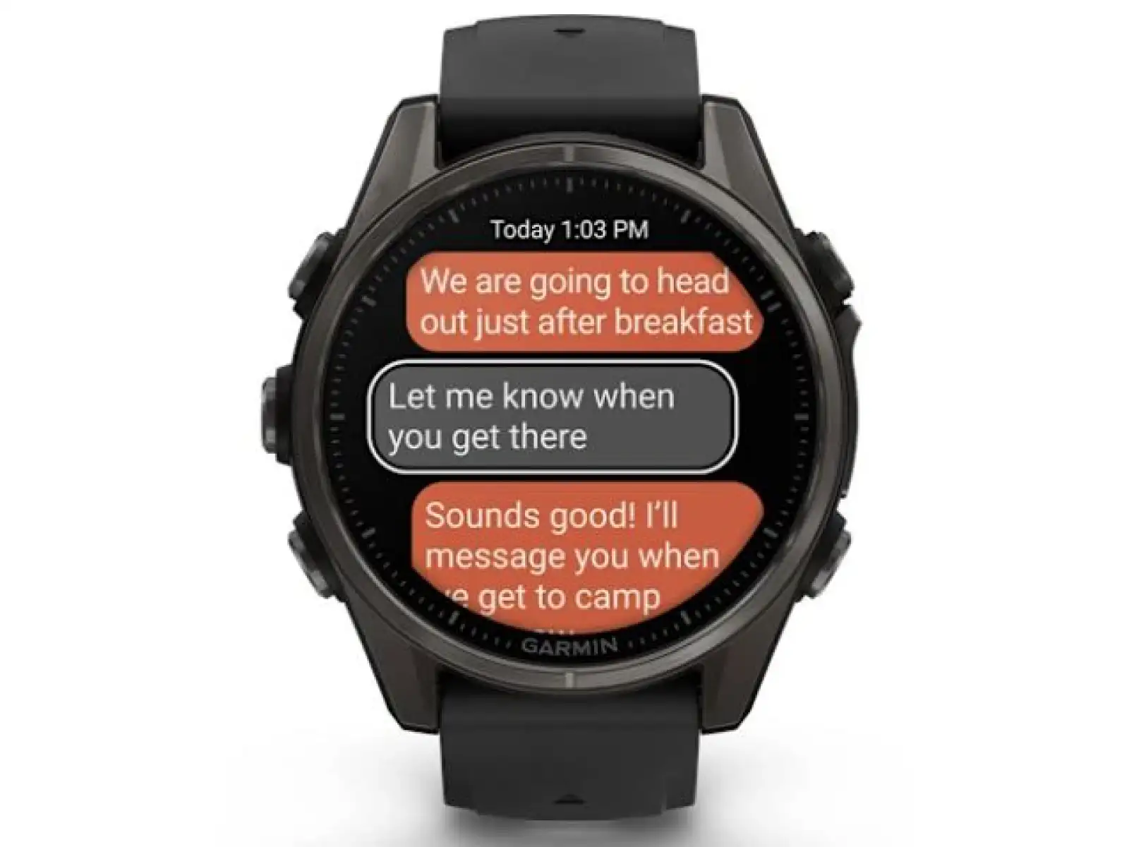 Garmin fenix 8 - 43 mm AMOLED Sapphire Smartwatches Carbon titanium Black/Pebble grey