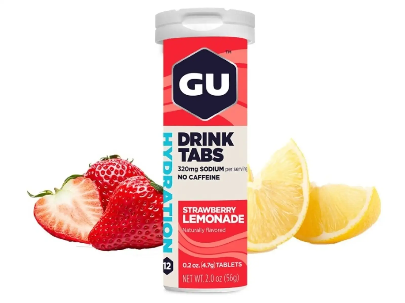 GU Hydration Drink Tabs, lösliche Tabletten Erdbeer-Limonade 54 g
