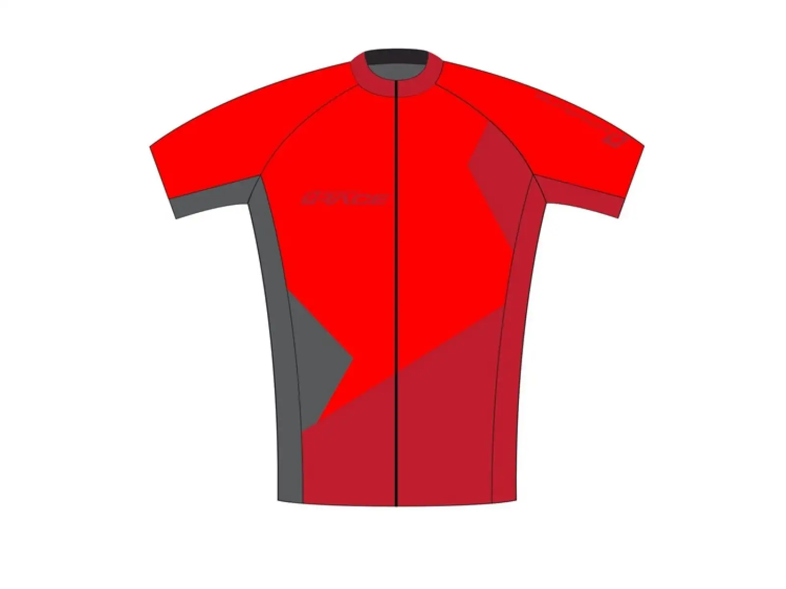 Superior Herren Trikot Kurzarm Rot/Grau
