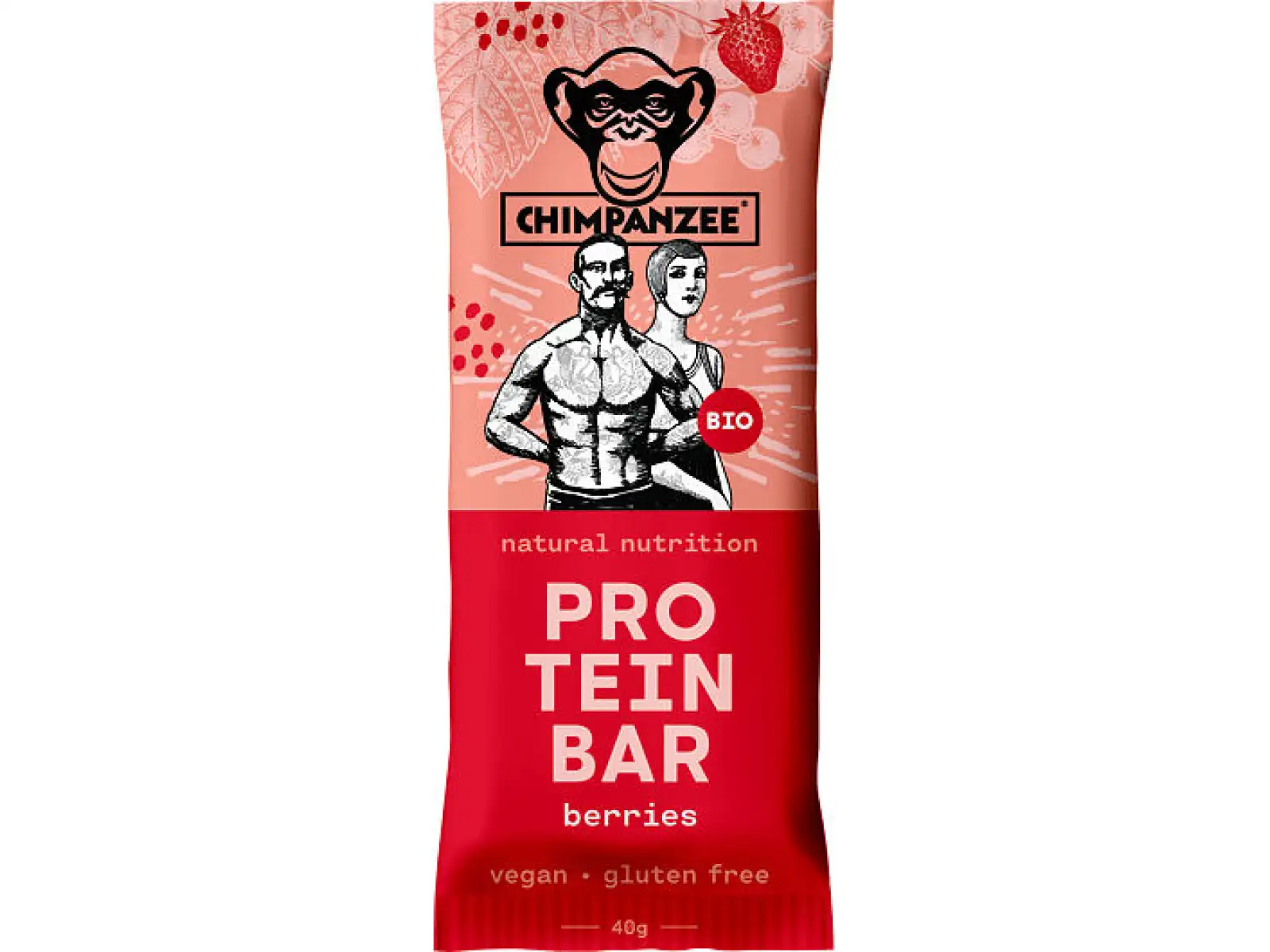 Chimpanzee Bio Protein Bar Proteinriegel Berries 40 g