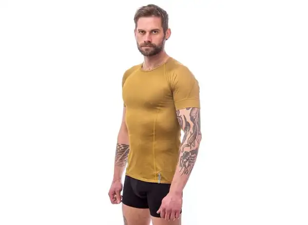 Sensor Coolmax Tech Herren T-Shirt Kurzarm Mustard